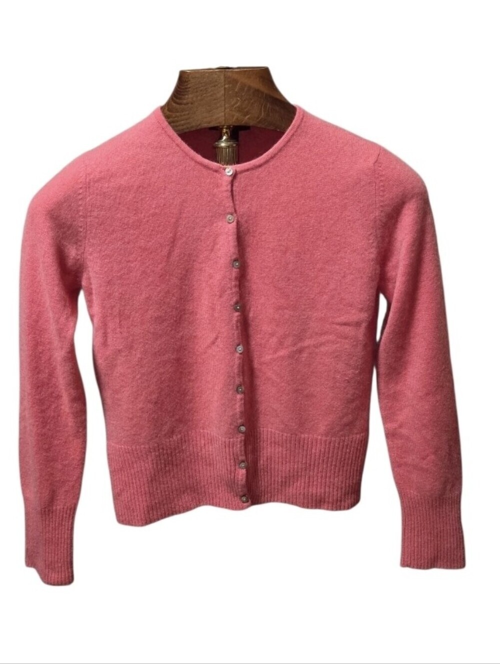 Vintage Ann Taylor 2 Ply Cashmere Cardigan Pink Size Small